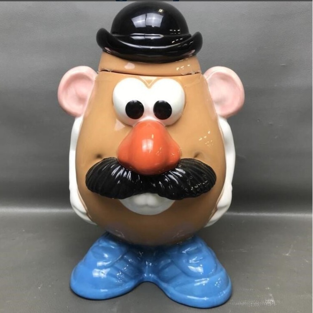 Vtg 1998 Clay Art Mr Potato Head Ceramic Cookie Jar Hasbro Toy Story 90s Decor